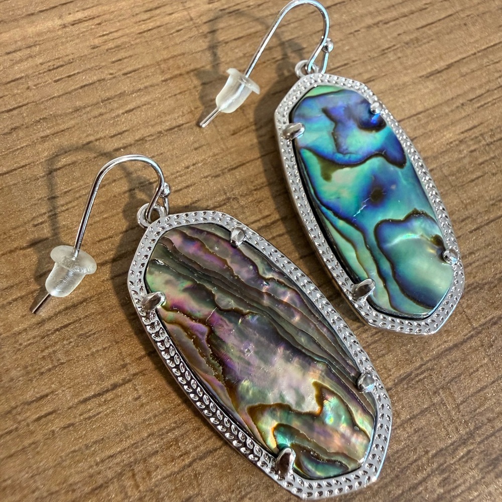 Kendra Scott Abalone Shell Drop Dangle Earrings S… - image 3